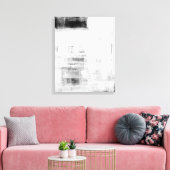 Toile 'Man Cave Worthy' Art Abstrait noir et blanc (Insitu(Salon))