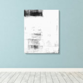 Toile 'Man Cave Worthy' Art Abstrait noir et blanc (Insitu (Plancher de Bois))