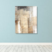 Toile 'Man Style' Beige et Brown Art Abstrait (Insitu (Plancher de Bois))