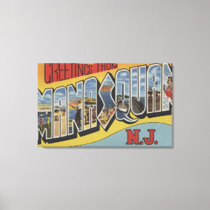 Toile Manasquan, New Jersey - grandes scènes 2 de lettre