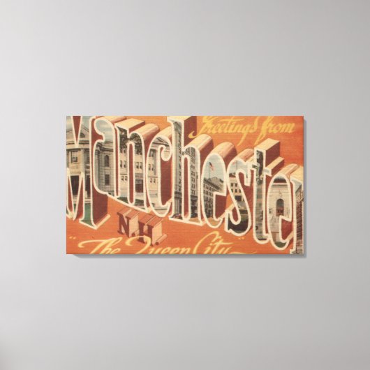 Toile Manchester, New Hampshire - Grande Lettre (Recto)