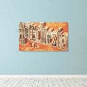 Toile Manchester, New Hampshire - Grande Lettre (Insitu (Plancher de Bois))