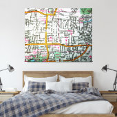 Toile MANCHESTER, TC Carte Vintage (Insitu(Chambre))