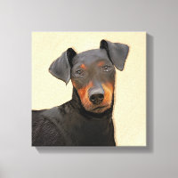 Manchester Terrier Peinture Art animal original
