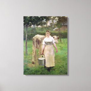 Toile Manda Lametrie, la domestique de ferme, 1887