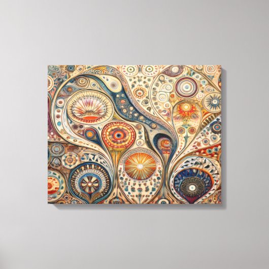 Toile Mandala Abstrait Wall Art (Recto)