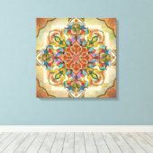 Toile Mandala Birds (Insitu (Plancher de Bois))