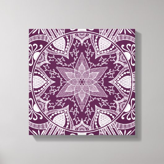 Toile Mandala Blackberry (Recto)
