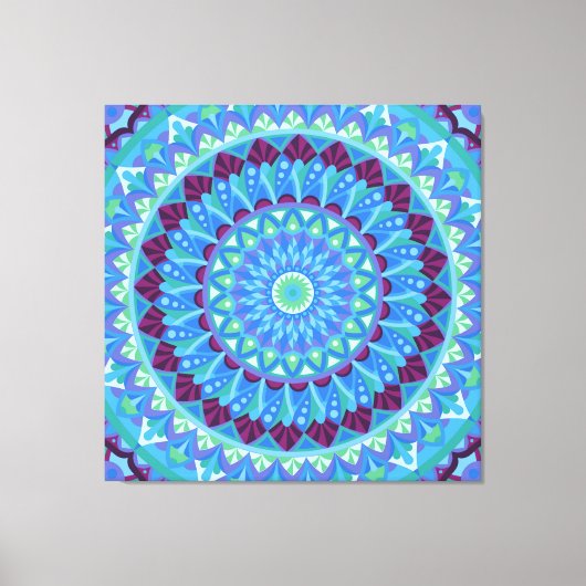 Toile Mandala Bleu Midnight Dreams Boho (Recto)