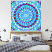 Toile Mandala Bleu Midnight Dreams Boho (Insitu(Chambre))