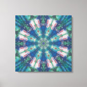 Toile Mandala bleu/vert (Recto)