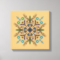 Mandala botanique bohème de verdure tropicale Oran