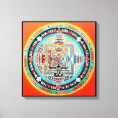 Toile Mandala bouddhiste Kalachakra (Recto)