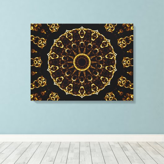 Toile Mandala Brown (Insitu (Plancher de Bois))