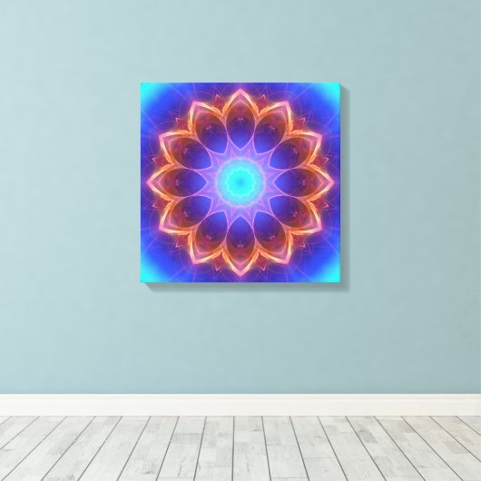 Toile Mandala cool brillant (Insitu (Plancher de Bois))