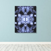 Toile Mandala d'art fractal de foudre électrique (Insitu (Plancher de Bois))