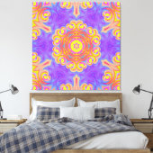 Toile Mandala de décoration florale (Insitu(Chambre))