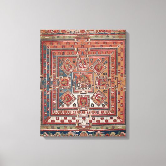 Toile Mandala de Vaishravana (Recto)