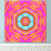 Toile Mandala du bonheur (Insitu (Plancher de Bois))