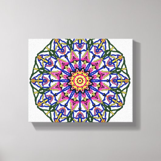 Toile Mandala en fleurs (Recto)
