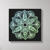 Toile Mandala Exotic Tribal Green Gradient (Recto)