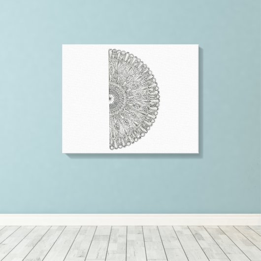 Toile Mandala fan (Insitu (Plancher de Bois))