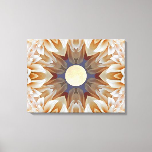 Toile Mandala Fleur de lune (Recto)