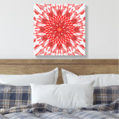 Toile Mandala Fleur Rouge Art (Insitu(Chambre))