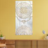 Toile Mandala Gold Design (Insitu(Salon))
