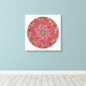 Toile Mandala Harmonia Radiante (Insitu (Plancher de Bois))