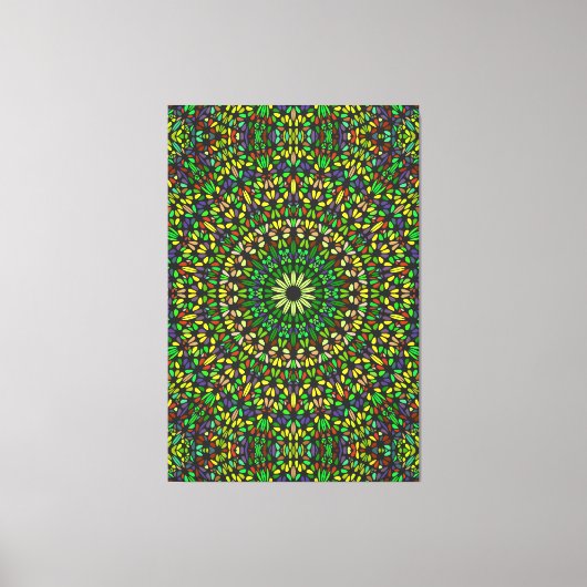 Toile Mandala Harmony – Premium Wrapped Canvas Elegance (Recto)