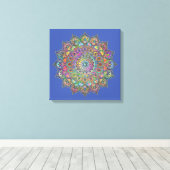 Toile Mandala Inde Style 1 (Insitu (Plancher de Bois))