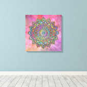 Toile Mandala Inde Style 1 (Insitu (Plancher de Bois))