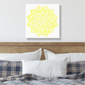 TOILE MANDALA JAUNE (Insitu(Chambre))