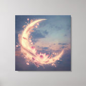 Toile Mandala Murale Boho Chuchotement de Lune (Recto)