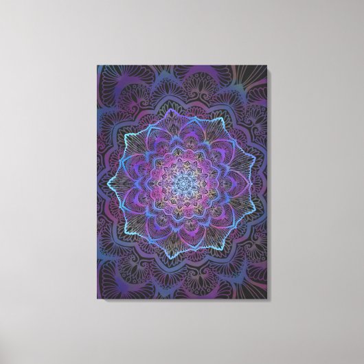Toile Mandala Mystic Bloom (Recto)