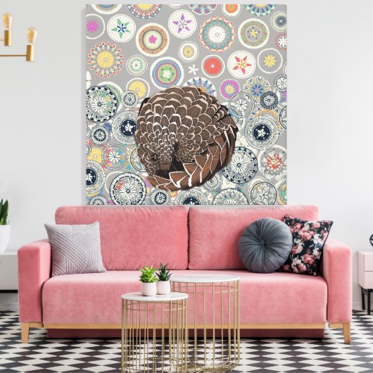Toile mandala pangolin (Insitu(Salon))