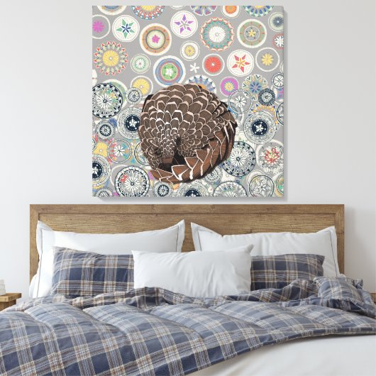 Toile mandala pangolin (Insitu(Chambre))