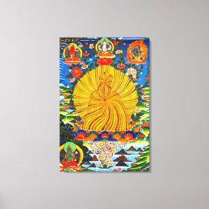 Toile Mandala positif puissant d'énergie de Trikaya