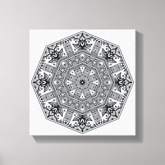 Toile Mandala Round Orament 6 (Recto)