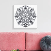 Toile Mandala Round Orament 6 (Insitu(Salon))