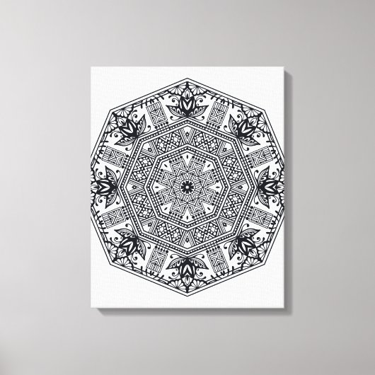 Toile Mandala Round Orament 6 (Recto)