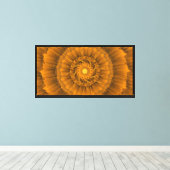 Toile Mandala Spirale Dorée (Insitu (Plancher de Bois))