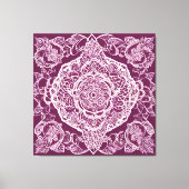 Toile Mandala violet art IA  (Recto)