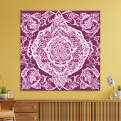 Toile Mandala violet art IA  (Insitu(Salon))