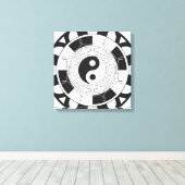 Toile Mandala Yin Yang (Insitu (Plancher de Bois))