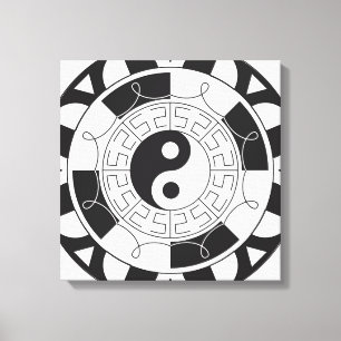 Toile Mandala Yin Yang