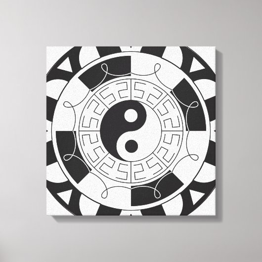 Toile Mandala Yin Yang (Recto)