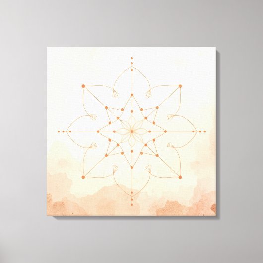 Toile Mandalas Sacred Geometry Wall Art | Modern Boho (Recto)