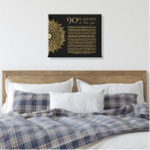 Toile mandela 90 raisons pour lesquelles nous t'aimons m (Insitu(Chambre))